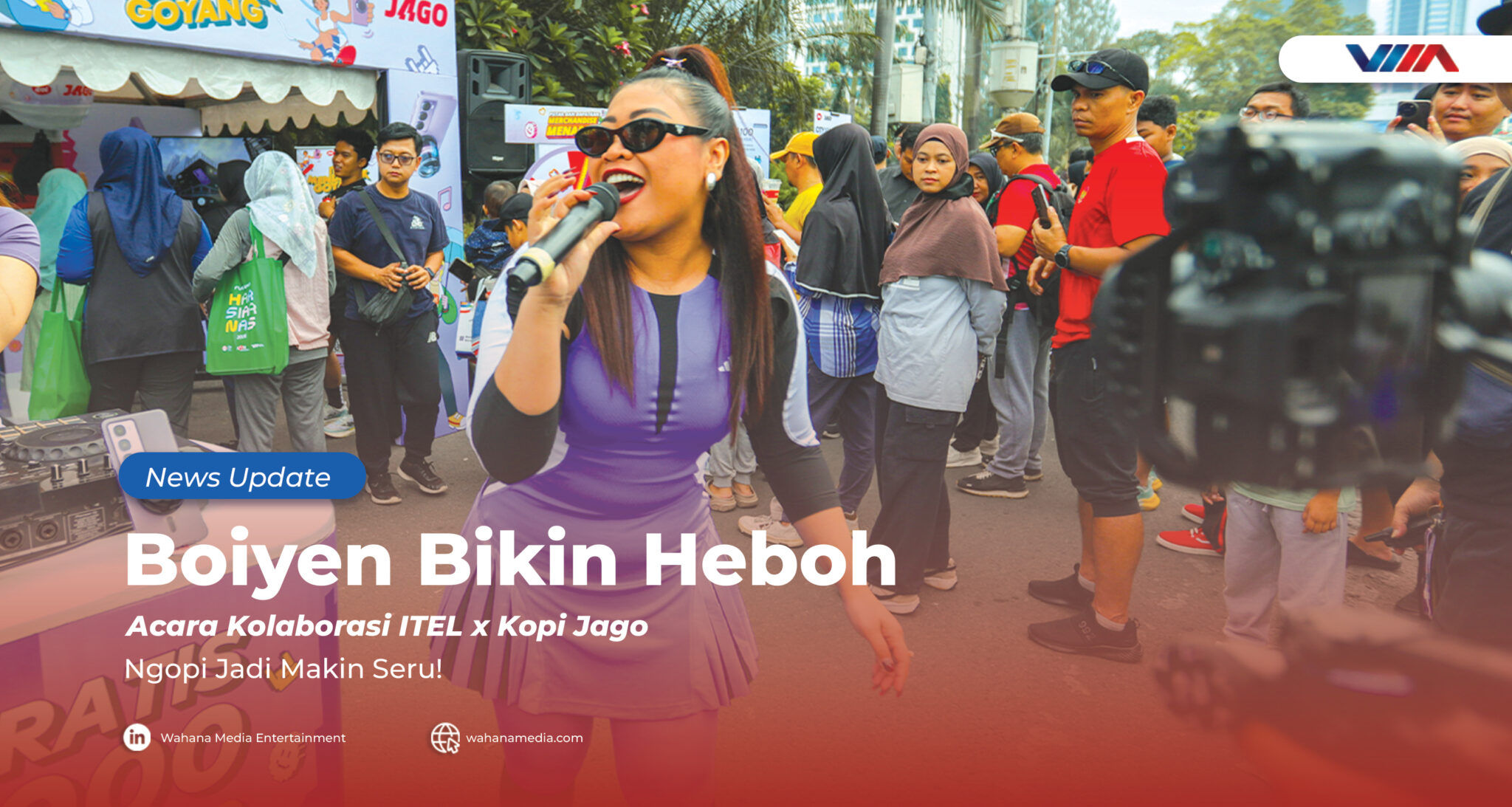Boiyen Bikin Heboh Acara Kolaborasi ITEL x Kopi Jago: Ngopi Jadi Makin Seru!